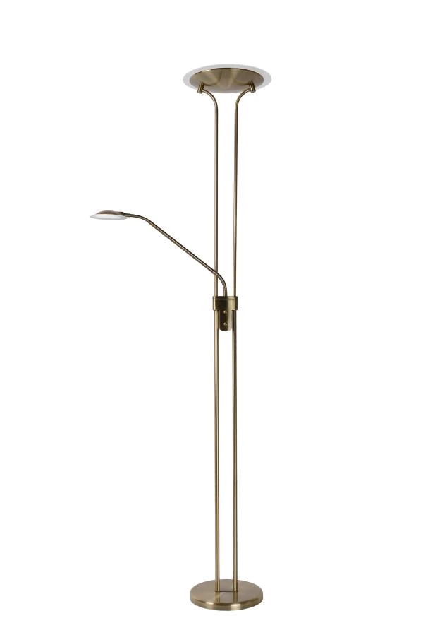 Lucide CHAMPION-LED - Stehlampe Mit Leselampe - LED Dim. - 3000K - Bronzefarbe - AUSgeschaltet